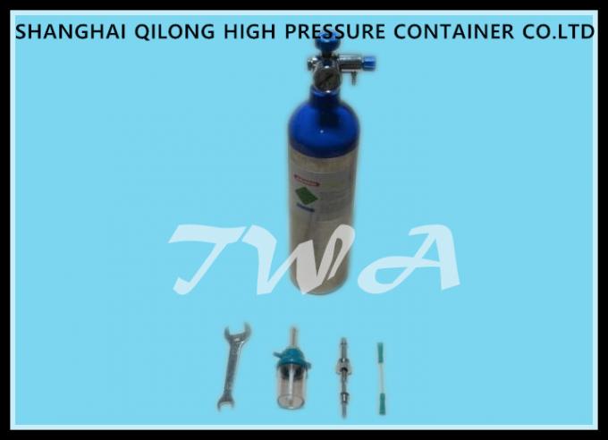 1L EU Certificate Aluminum Gas Cylinder Green Highly Corrosion Resistance