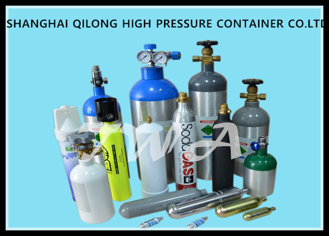 DOT 1.08L  High Pressure Aluminum  Alloy Gas Cylinder  Safety Gas Cylinder for  Use CO2 Beverage